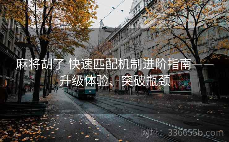 麻将胡了 快速匹配机制进阶指南——升级体验、突破瓶颈